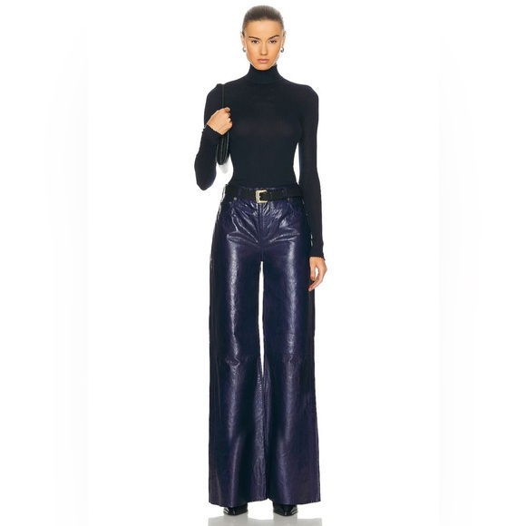 🆕 Frame Leather Palazzo Pants SIZE 26